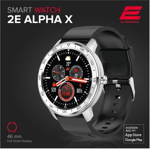 Смарт-годинник  2E Alpha X 46 mm Silver 2E-CWW30SL