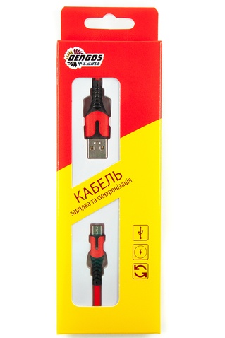 Кабель  Dengos USB-Lightning 1м Red (PLS-M-IND-SOFT-RED)