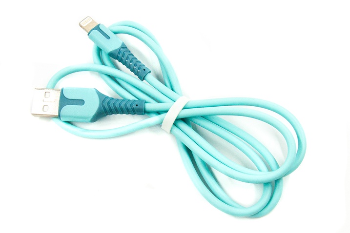 Кабель  Dengos USB-Lightning 1м Blue (PLS-L-IND-SOFT-BLUE)