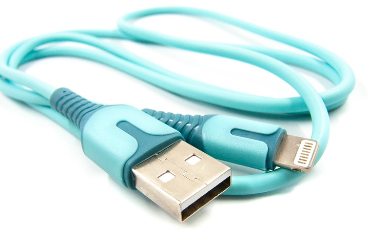 Кабель  Dengos USB-Lightning 1м Blue (PLS-L-IND-SOFT-BLUE)