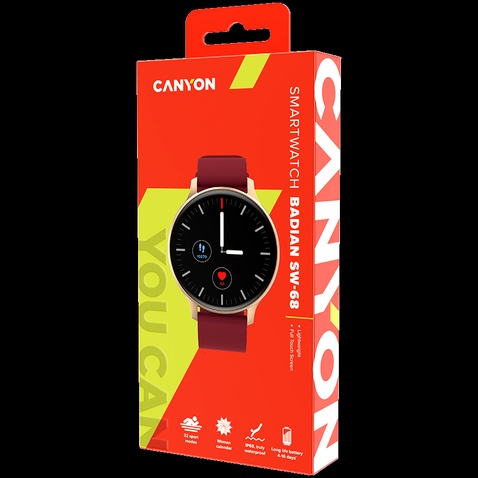 Смарт годинник  Canyon SW-68 Badian Red (CNS-SW68RR)