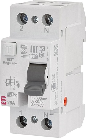 Реле диференційне  EFI-P4 25/0,3 тип AC (10kA)