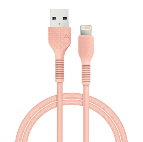 Кабель  ACCLAB AL-CBCOLOR-L1PH USB-Lightning 1.2м Peach (1283126518201)