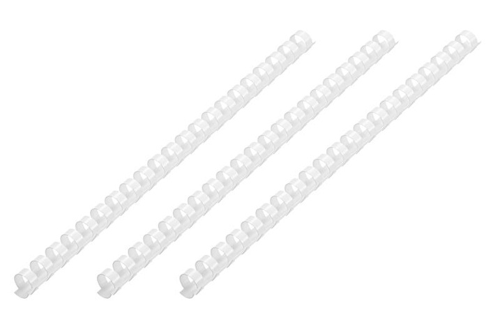 Пластикові пружини для біндера  2E, 22мм, білі, 50шт 2E-PL22-50WH