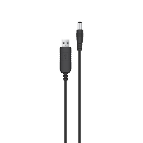 Кабель  ACCLAB USB to DC, 5,5х2,1 мм, 9V, 1A, 1 м Black (1283126552830)
