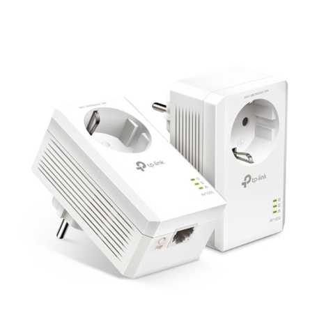 Комплект адаптерів Powerline TP-Link TL-PA7017p KIT (AV2 1000, 1xGE, розетка, 2 pack)