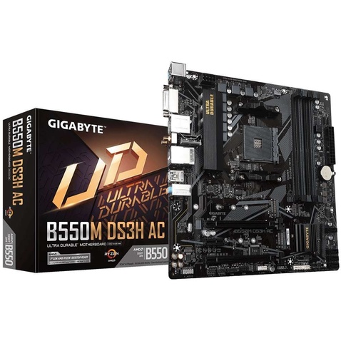 Материнська плата Gigabyte B550M DS3H AC Socket AM4