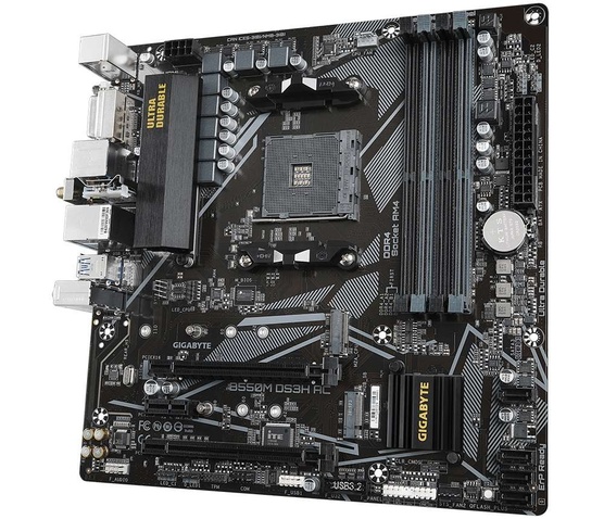 Материнська плата Gigabyte B550M DS3H AC Socket AM4