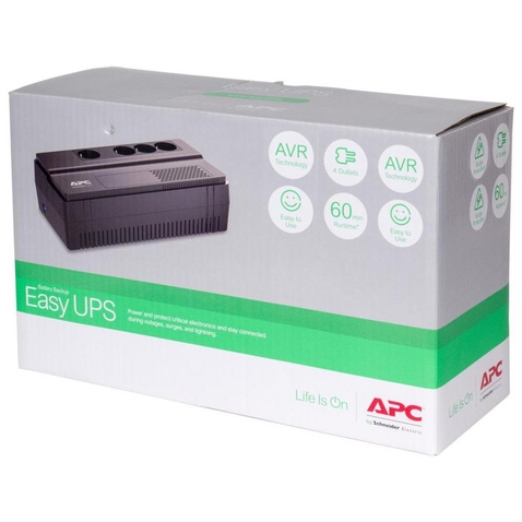 Джерело безперебійного живлення APC Easy UPS 500VA, Schuko Outlet (BV500I-GR)