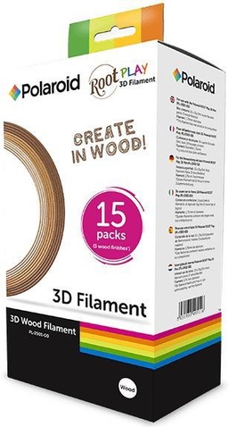 Набір нитки 1.75мм WOOD (дерево) для ручки 3D Polaroid ROOT (15*5m) PL-2501-00