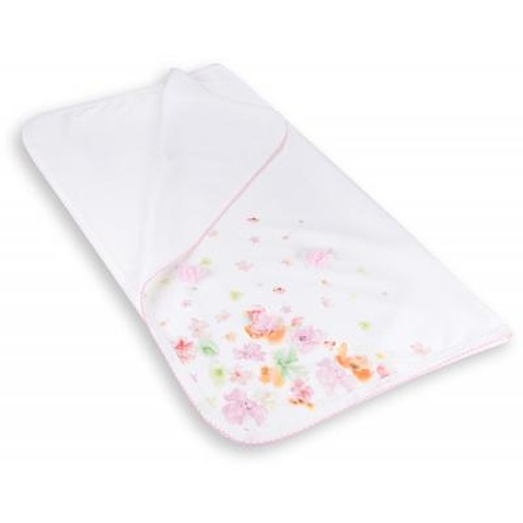 Дитяча ковдра Bibaby з ніжними квіточками (64175-pink)