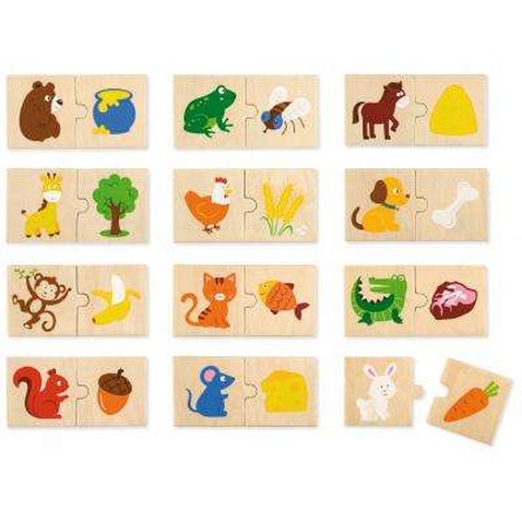 Пазл Viga Toys Що їдять тварини (51607)