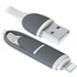 Кабель  USB10-03BP USB - Micro USB/Lightning, white, 1m Defender (87493)