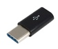 Адаптер Lapara Type-C Male на Micro USB Female, Чорний