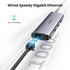 Концентратор  Ugreen 3xUSB 3.0 + RJ45 1000M Ethernet, Gray (60718)