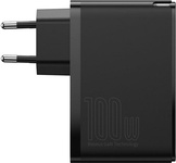 Зарядний пристрій Baseus GaN2 Pro Quick Charger 2C+2U (2xUSB-C+2xUSB-A) 100W Black (CCGAN2