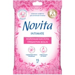 Серветки для інтимної гігієни Novita Intimate пребіотик Biolin 15 шт. (4823071616262)