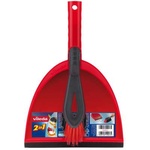 Комплект для прибирання Vileda Dustpan 2 в 1 Совок з короткою ручкою та щіткою (4023103172326)