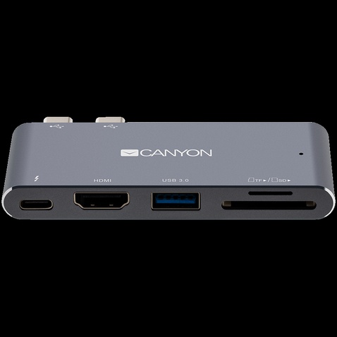 USB-хаб  Canyon 5in1 DS-5 Dark Gray (CNS-TDS05DG)