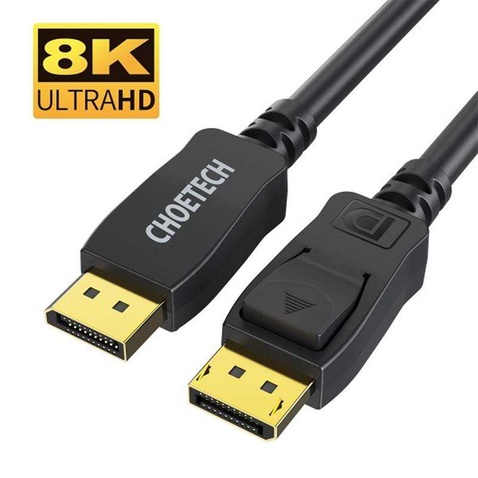 Кабель  Choetech DisplayPort - DisplayPort (M/M), 2 м, Black (XDD01-BK)