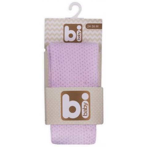 Колготки Bibaby для дівчаток в крапочку рожеві (68001-92/G-pink)