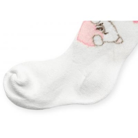 Колготки Bibaby для девочек с мишками белые (68085-92/G-white)
