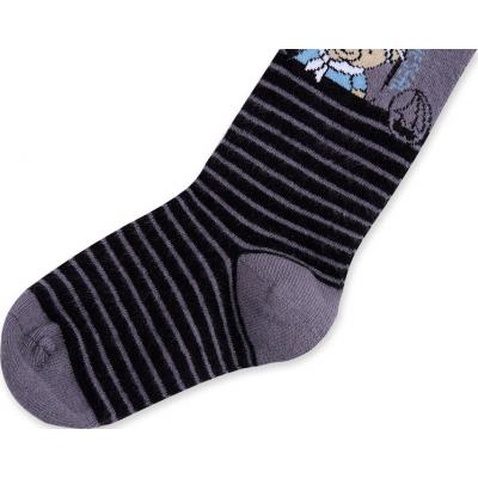 Колготки BNM для хлопчиків з ведмедиком сірі (M0C0301-0836-3-4/B-gray)