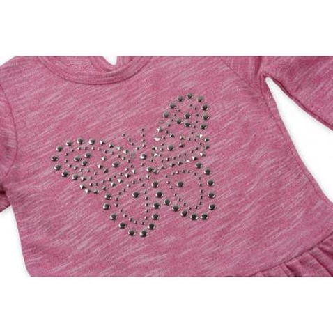 Плаття Breeze рожеве меланж з метеликом (7865-128G-pink)