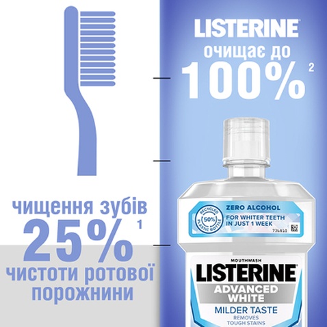 Ополіскувач для порожнини рота Listerine Ультравибілювання 500 мл (3574661491776)