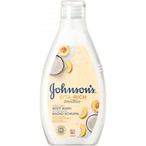 Гель для душу Johnson's Смузі з йогуртом, кокосом і екстрактом персика 750 мл (3574661387239)