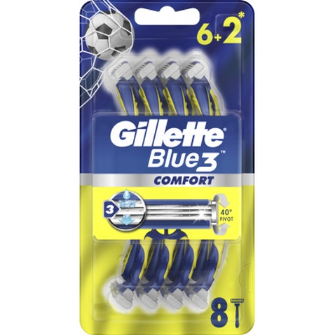 Бритва Gillette Blue 3 Comfort одноразова 8 шт. (7702018604319)