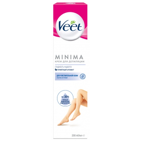 Крем для депіляції Veet Minima для чутливої шкіри 200 мл (4680012390144)