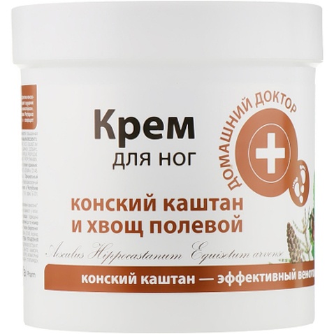 Крем для ніг Домашній Доктор Кінський каштан і хвощ польовий 250 мл (4823015924477)