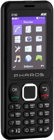 Мобільний телефон 2E E182 Dual Sim Black (688130245234)