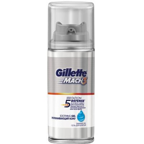 Гель для гоління Gillette Mach 3 Soothing Успокаивающий кожу 75 мл (7702018291137)