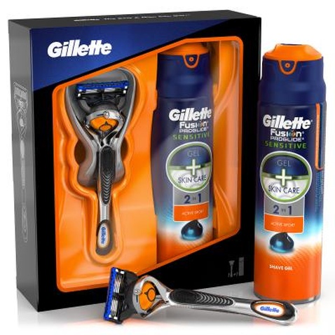 Набір для гоління Gillette Бритва Fusion ProGlide Flexball+Гель для бритья Sport 170 мл (7702018423453)