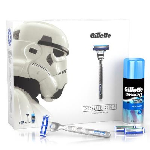 Набір для гоління Gillette Бритва Mach3 Turbo+2 сменные кассеты+Гель Extra Comfort 75мл (7702018423781)