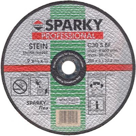 Круг відрізний Sparky отрезной по камню C 30 S, 150x3.0x22.2 (20009562704)