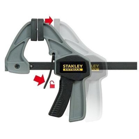 Струбцина Stanley FatMax М триггерная, сжатие 150мм, 45кг. (FMHT0-83232)