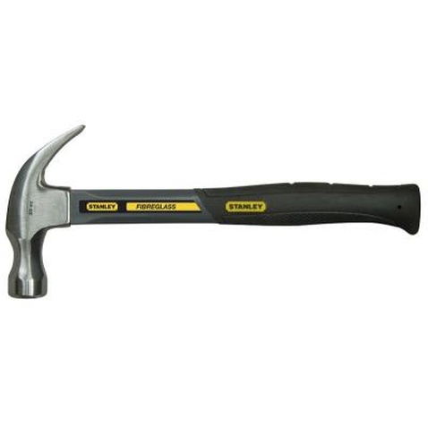 Молоток Stanley Grey Fiberglass Curve Claw G=450гр (1-51-529)