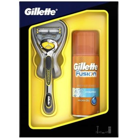 Набір для гоління Gillette Fusion Proshield и гель для бритья бритья Hydra gel 75 мл (7702018450350)