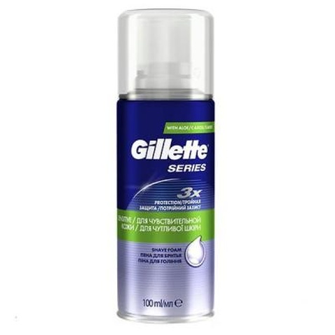 Піна для гоління Gillette Series Для Чувствительной Кожи, 100 Мл (7702018461790)