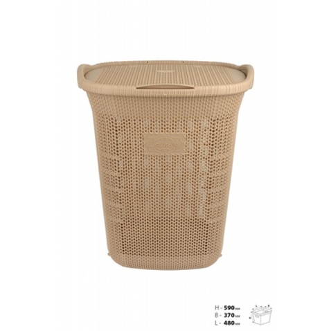 Кошик для білизни Violet House 0261 Віолетта Cappuchino 65 л (0261 Віолетта CAP 65 л)
