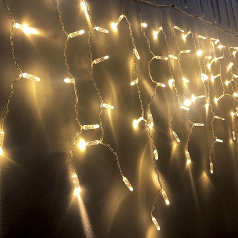 Гірлянда ColorWay Бахрома 3мx0.6м 100Led (IP20) теплий білий (CW-GF-100L36VWW)