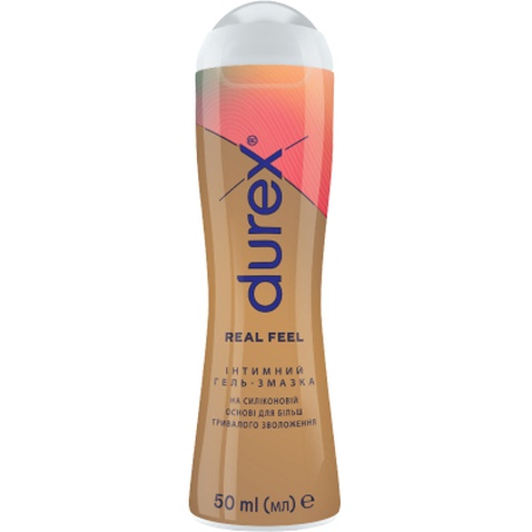 Інтимний гель-змазка Durex Real Feel для анального сексу на силіконовій основі 50 мл (5011417567630)