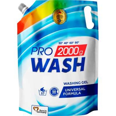 Гель для прання Pro Wash Універсальний 2 кг (4260637722096)