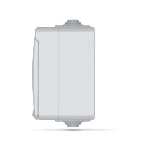 Розетка Videx BINERA IP65 зовнішня 1ая із заземленням сірка (BINERA IP65 наружная 1ая с заземлением сера)