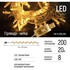 Гірлянда ColorWay LED 200 20м (8 функцій) теплий колір USB (CW-G-200L20U)