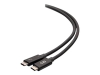 Кабель  C2G USB-C Thunderbolt 4 0.8м 40Gbps AM/AM Чорный C2G28886