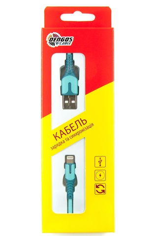 Кабель  Dengos USB-Lightning 1м Blue (PLS-L-IND-SOFT-BLUE)